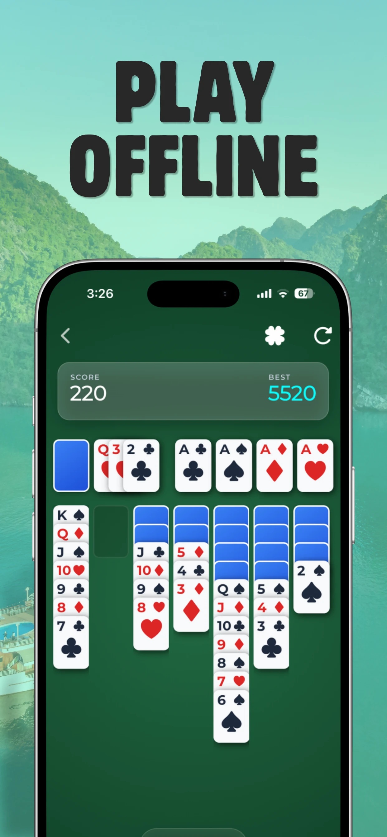 Neon Solitaire: Card Games screenshot