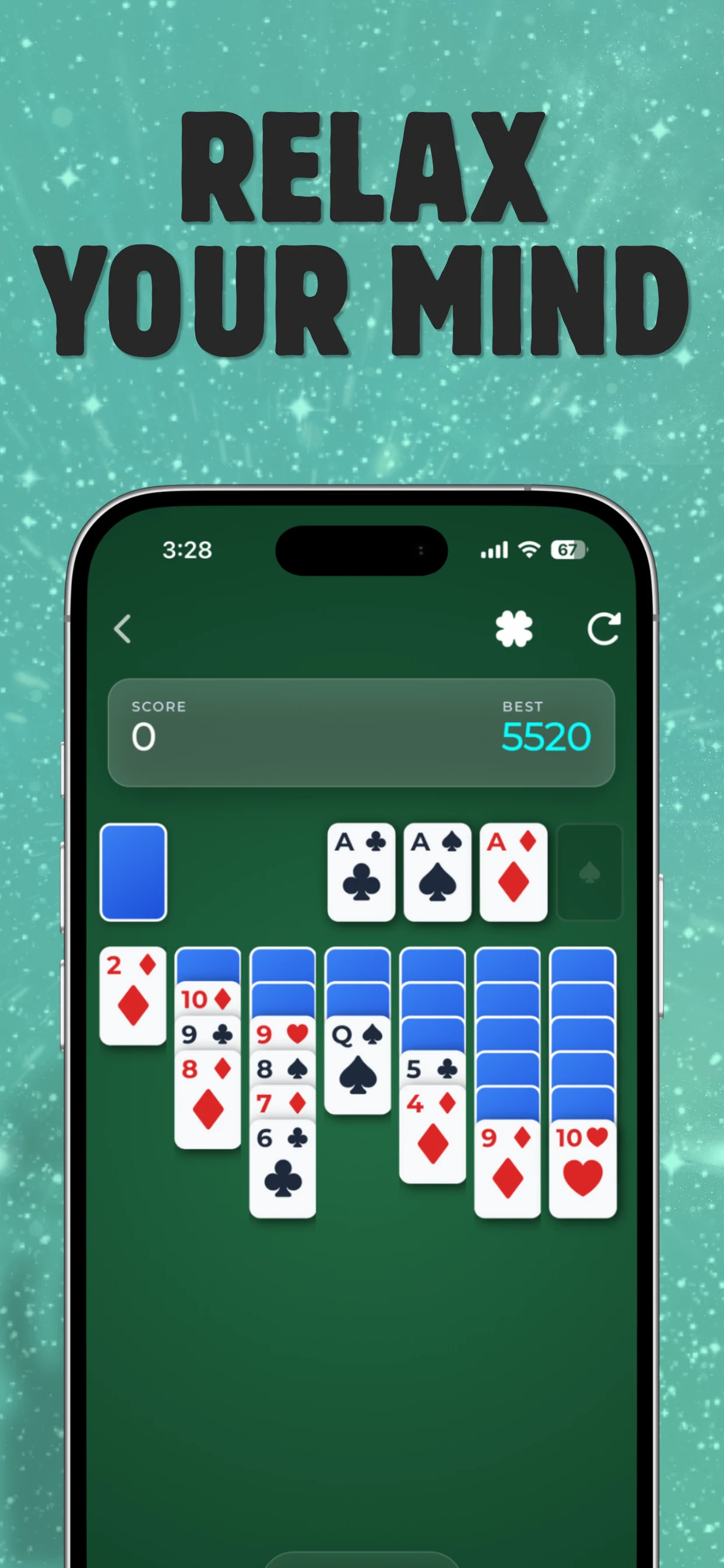 Neon Solitaire: Card Games screenshot